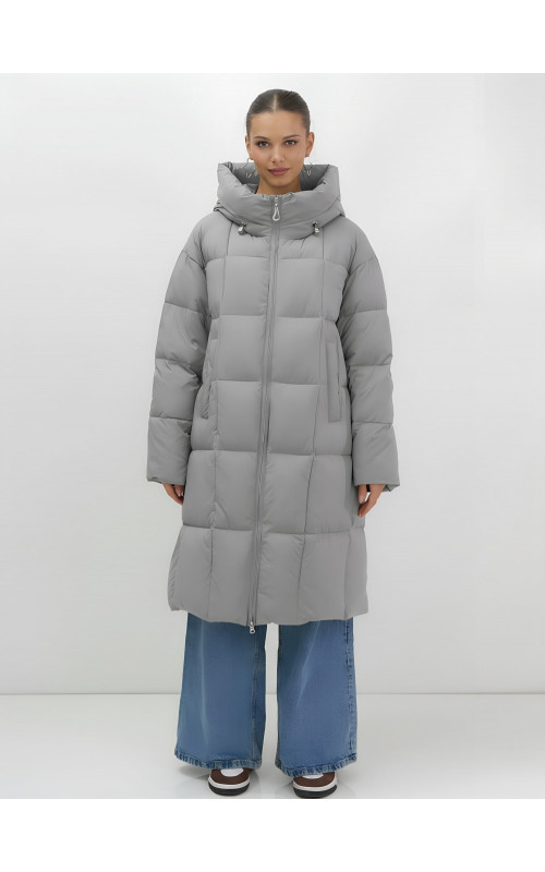 Длинный зимний пуховик для женщин