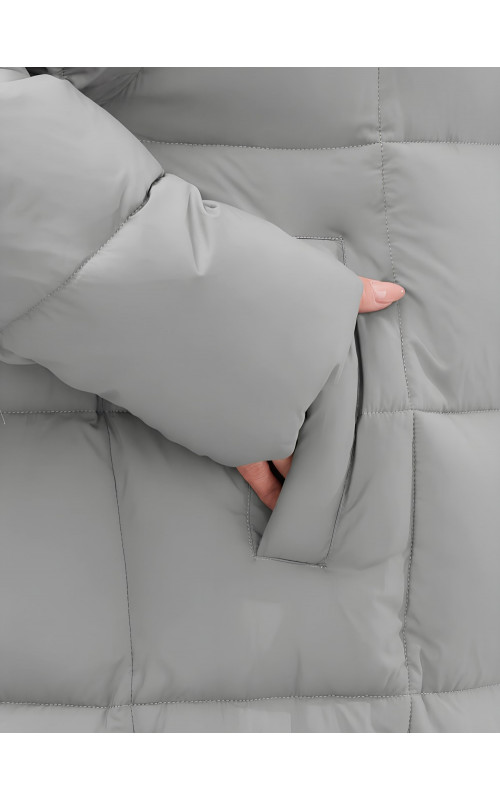 Длинный зимний пуховик для женщин