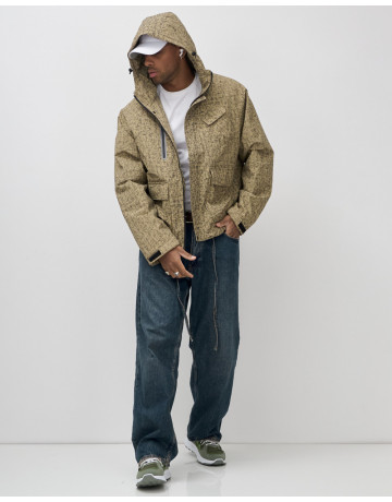 Мужская спортивная куртка для весны и осени, бежевый, для активного отдыха в Тюмени