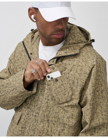 Мужская спортивная куртка для весны и осени, бежевый, для активного отдыха в Тюмени