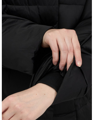 Женский модный пуховик с капюшоном, чёрный. в Тюмени