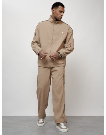 Мужской модный спортивный костюм бежевого цвета для активного отдыха в Тюмени