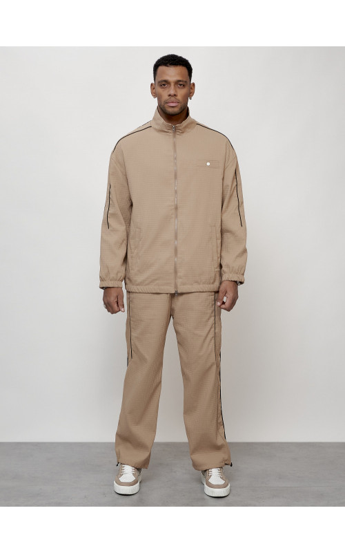 Мужской модный спортивный костюм бежевого цвета для активного отдыха в Тюмени