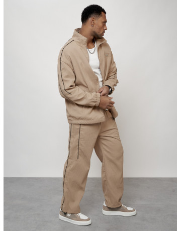 Мужской модный спортивный костюм бежевого цвета для активного отдыха в Тюмени