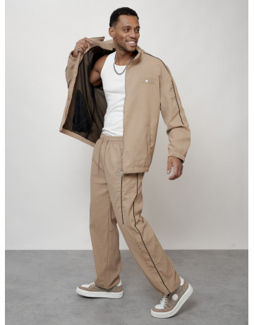Мужской модный спортивный костюм бежевого цвета для активного отдыха в Тюмени