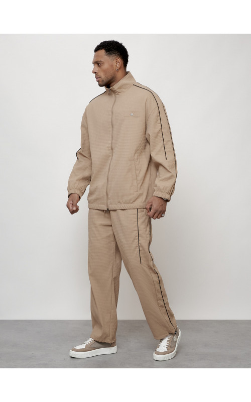 Мужской модный спортивный костюм бежевого цвета для активного отдыха в Тюмени