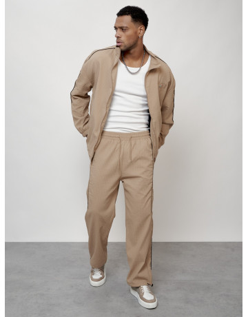 Мужской модный спортивный костюм бежевого цвета для активного отдыха в Тюмени