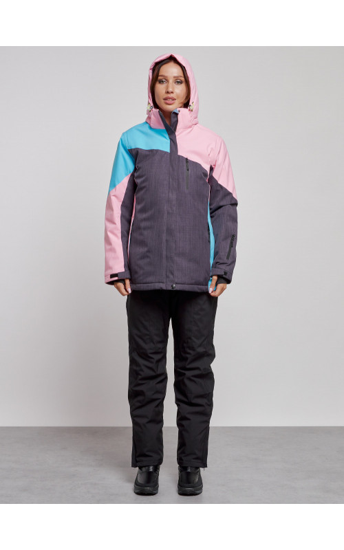 Женский горнолыжный костюм большого размера для зимних видов спорта.