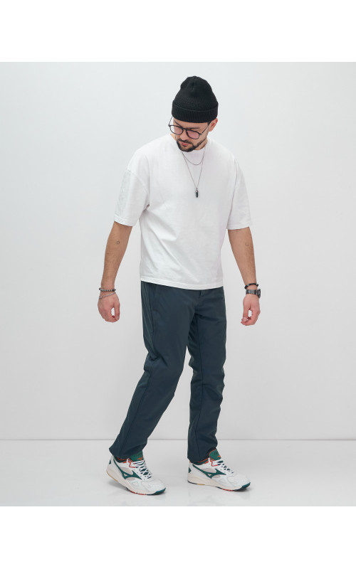 Туристические брюки тёмно-серого цвета с флисовой подкладкой Мужские