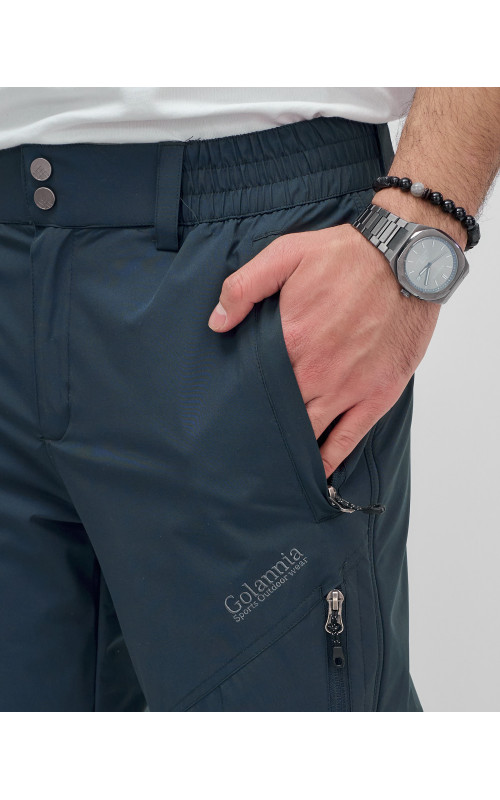 Туристические брюки тёмно-серого цвета с флисовой подкладкой Мужские