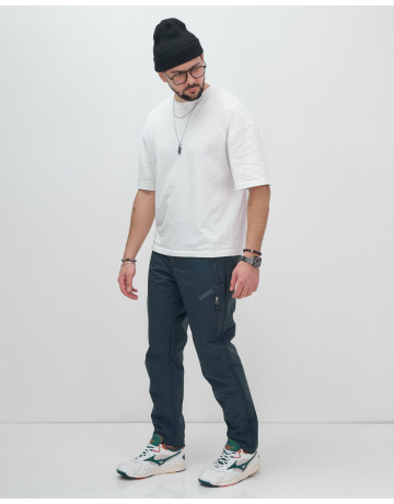 Туристические брюки тёмно-серого цвета с флисовой подкладкой Мужские