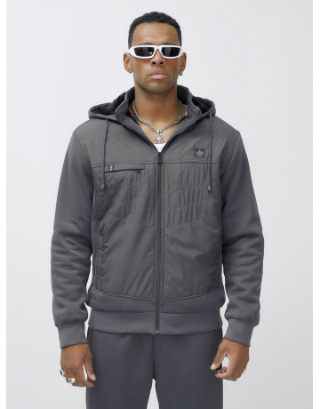 Мужской зимний спортивный костюм с начёсом, серый, для спорта в Тюмени