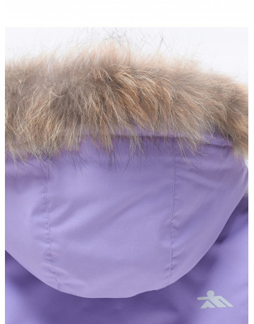 Зимняя парка для девочек розовая с капюшоном.