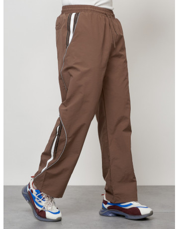 Мужской спортивный костюм для модных образов, коричневый, для спорта. в Тюмени