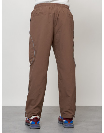 Мужской спортивный костюм для модных образов, коричневый, для спорта. в Тюмени