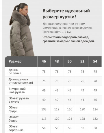 Пуховик с песцовым мехом, сезон осень-зима 2025, для женщин