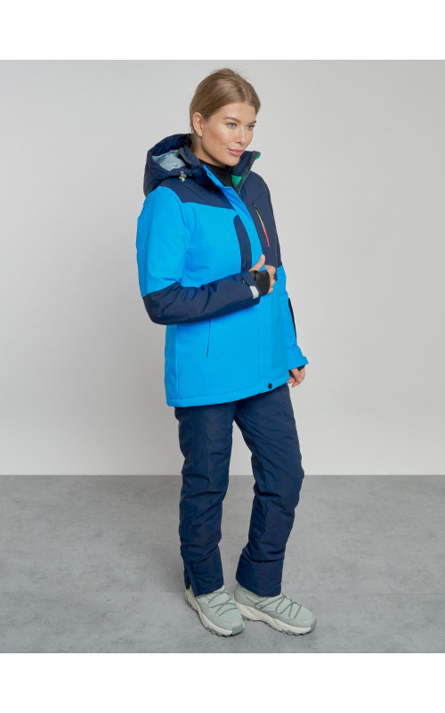 Женский горнолыжный костюм синего цвета для зимы. в Тюмени