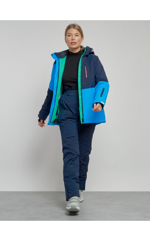 Женский горнолыжный костюм синего цвета для зимы. в Тюмени