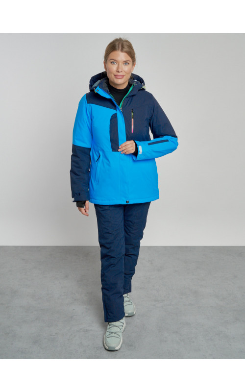 Женский горнолыжный костюм синего цвета для зимы. в Тюмени