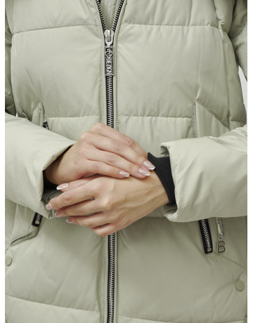 Пуховик женский зимний премиум светло-зелёный. в Тюмени