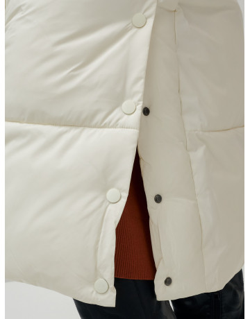 Длинный зимний пуховик с капюшоном для женщин