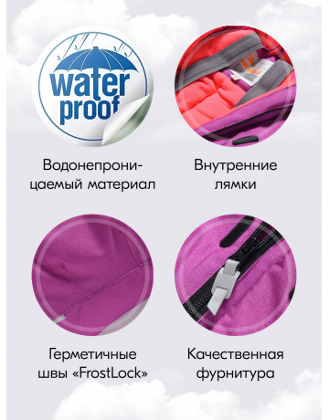 Подростковый зимний комбинезон для девочки розового цвета