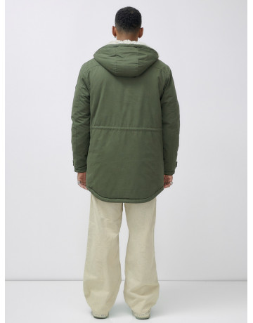 Мужская зимняя парка с капюшоном для активного отдыха.