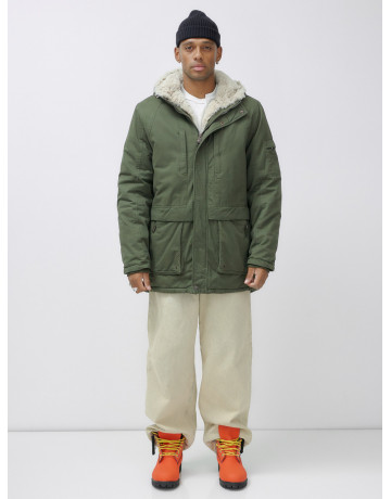 Зимняя мужская парка с капюшоном для активного отдыха.