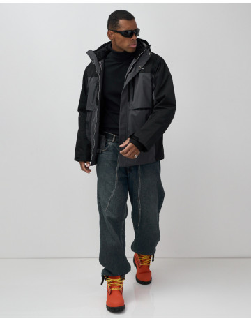 Мужская зимняя горнолыжная куртка, тёмно-серый, для спорта. в Тюмени