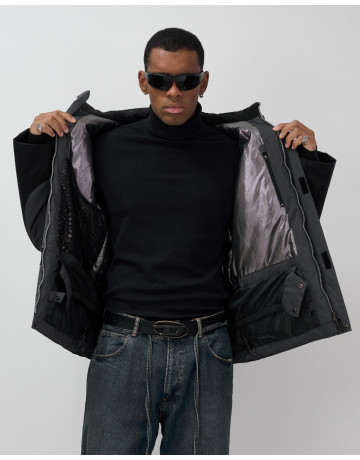 Мужская зимняя горнолыжная куртка, тёмно-серый, для спорта. в Тюмени