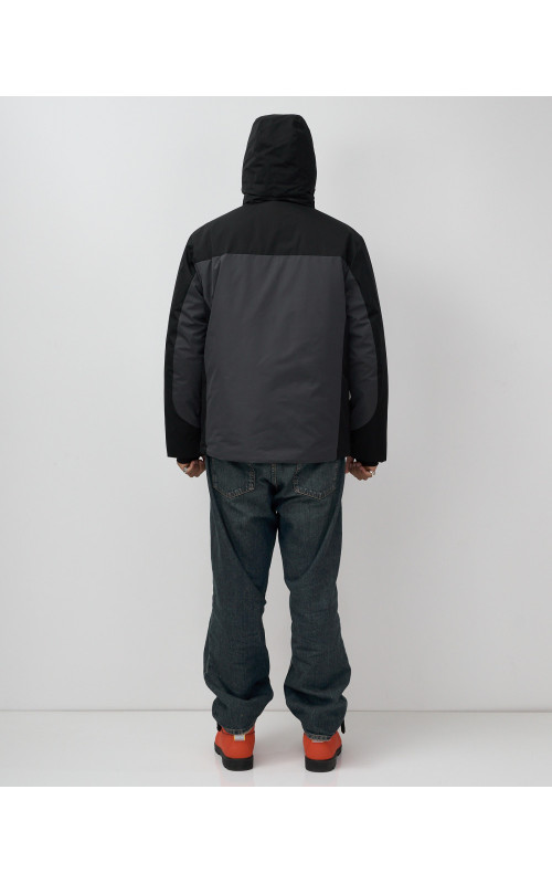 Мужская зимняя горнолыжная куртка, тёмно-серый, для спорта. в Тюмени