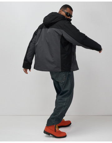 Мужская зимняя горнолыжная куртка, тёмно-серый, для спорта. в Тюмени