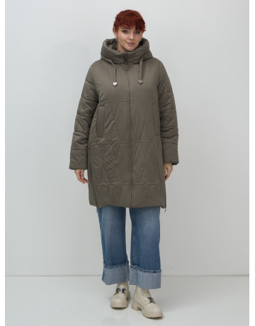 Длинный зимний пуховик для женщин с капюшоном.