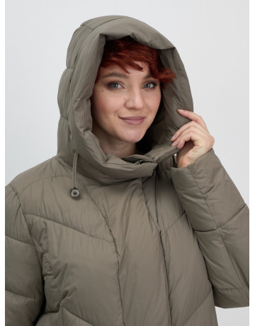 Длинный зимний пуховик для женщин