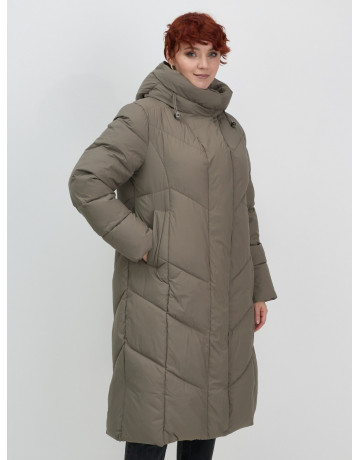 Длинный зимний пуховик для женщин