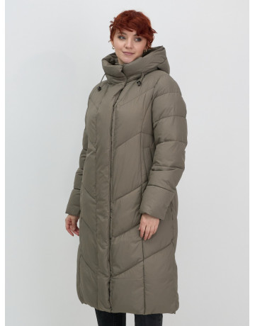 Длинный зимний пуховик для женщин