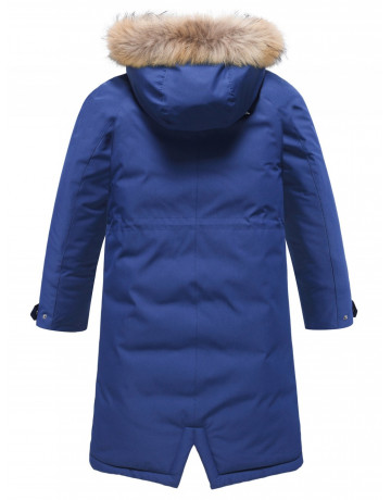 Тёплая парка для девочки с регулируемой посадкой.