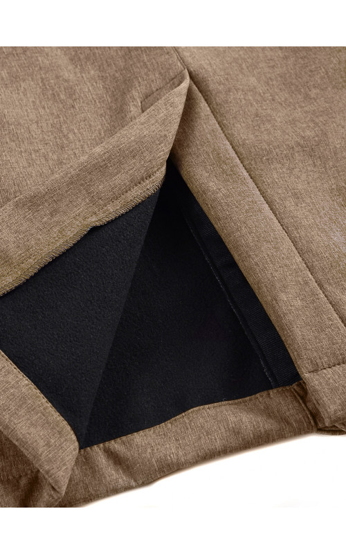 Мужская спортивная парка с капюшоном softshell, бежевый, для активного отдыха в Тюмени