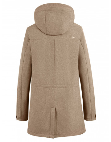 Мужская спортивная парка с капюшоном softshell, бежевый, для активного отдыха в Тюмени