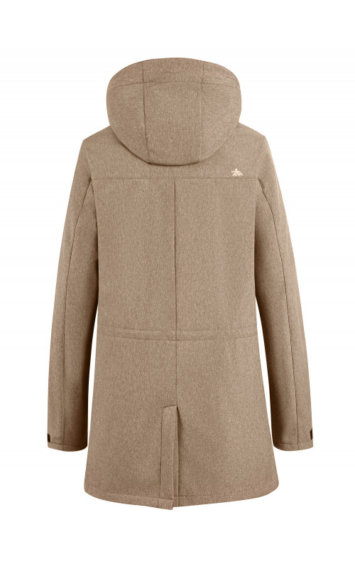 Мужская спортивная парка с капюшоном softshell, бежевый, для активного отдыха в Тюмени