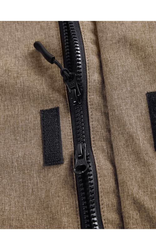 Мужская спортивная парка с капюшоном softshell, бежевый, для активного отдыха в Тюмени