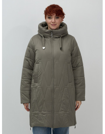 Длинный зимний пуховик для женщин больших размеров