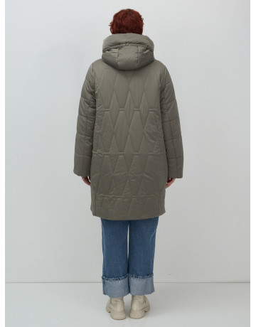 Длинный зимний пуховик для женщин больших размеров