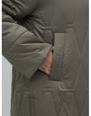 Длинный зимний пуховик для женщин больших размеров