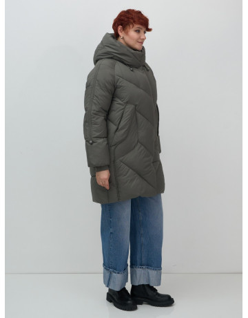 Зимнее утеплённое двубортное пальто-пуховик, длинный силуэт. в Тюмени