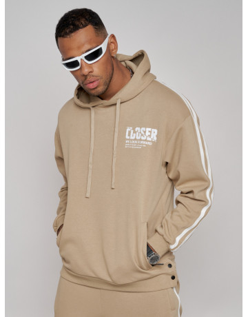 Мужской трикотажный спортивный костюм демисезонный бежевый, для спорта. в Тюмени