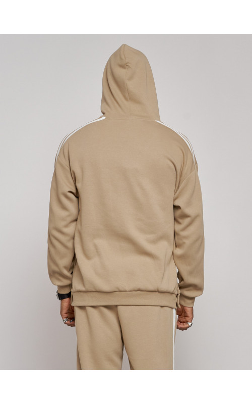 Мужской трикотажный спортивный костюм демисезонный бежевый, для спорта. в Тюмени