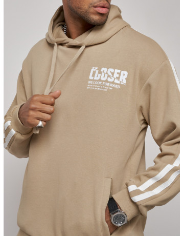 Мужской трикотажный спортивный костюм демисезонный бежевый, для спорта. в Тюмени