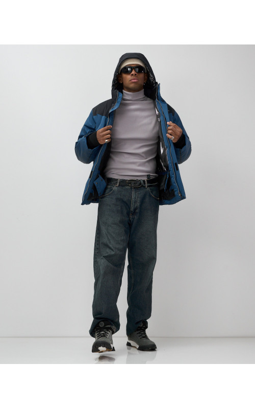 Мужская зимняя горнолыжная куртка, синий цвет. в Тюмени