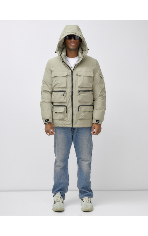 Мужская зимняя куртка большого размера для холодной погоды